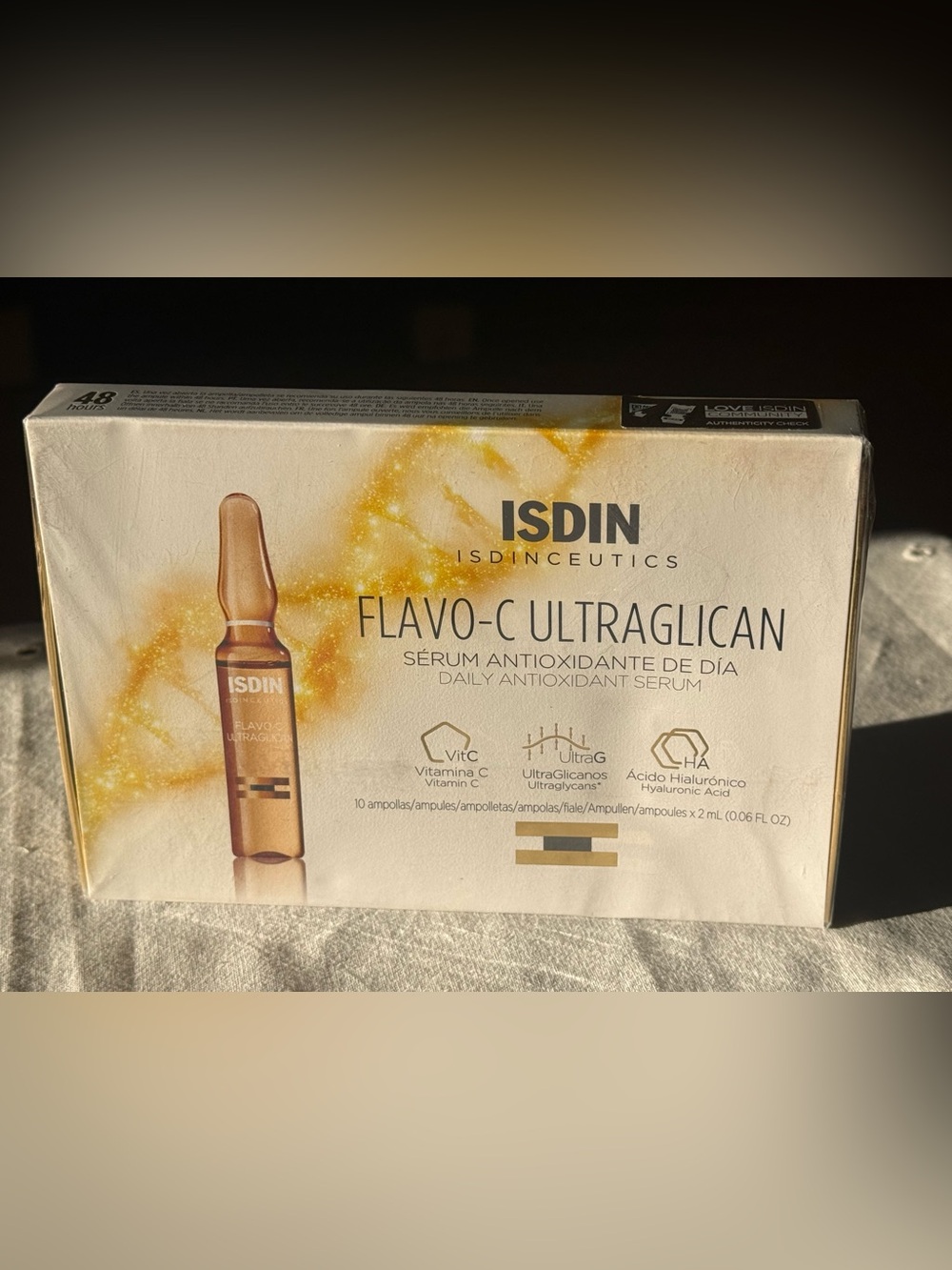 ISDIN Flavo-C Ultraglican Vitamin C Serum 10 Ampoules